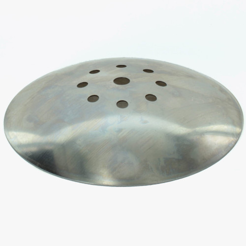 6in Diameter Vented Neckless Holder Cover - Unfinished Steel