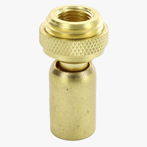 1/8ips. Threaded  Brass Mini Hang Straight for 5/8in Hole Canopies.