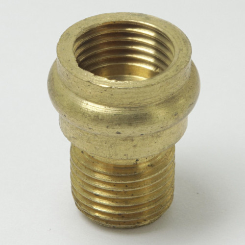 1/8ips Male X 1/8ips Female Unfinished Brass Center Beaded Nozzle