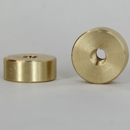 8/32 Threaded - 5/8in Diameter X 1/4in Thick Smooth Plain Brass Round Nut