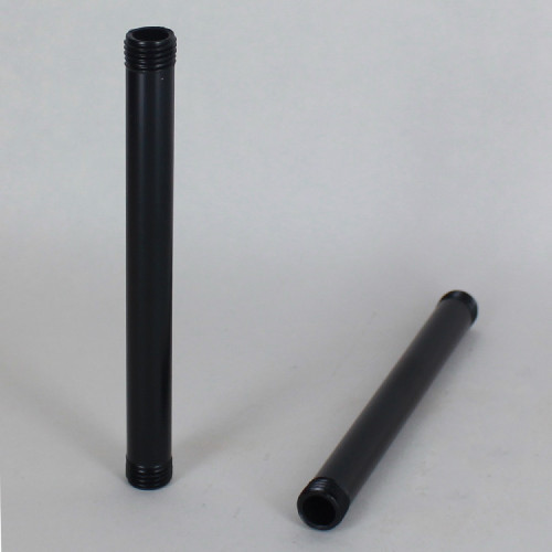 2in. Long 1/4ips (1/2in O.D) Black Powder Coated Finish Round Hollow Pipe