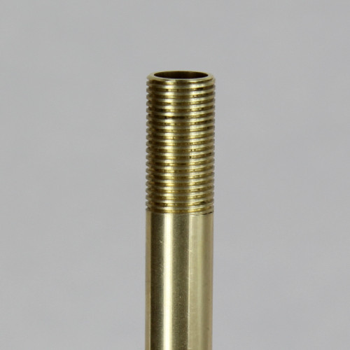 7 in. Long X 1/8ips Unfinished Brass Pipe Stem Threaded 3/4in Long on Both Ends