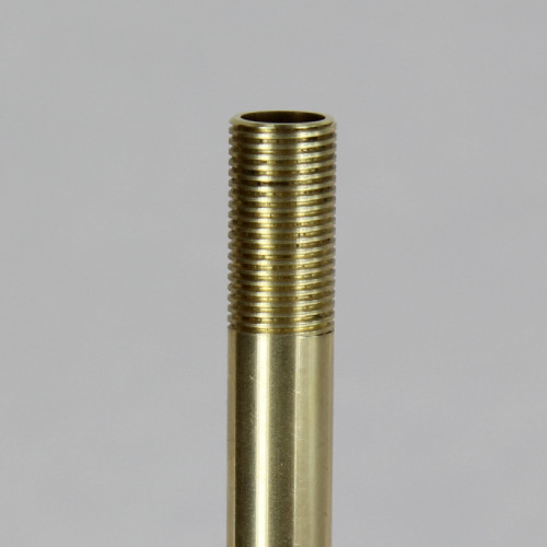 16 in. Long X 1/8ips Unfinished Brass Pipe Stem Threaded 3/4in Long on Both Ends