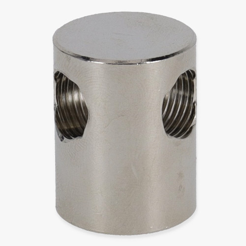 1/4ips X 1/8ips Threaded - 3/4in Diameter Y Fitting Straight Armback - Nickel Plated