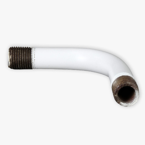 1/8ips Male Threaded 2in Long 90 Degree Bent Arm - White Finish