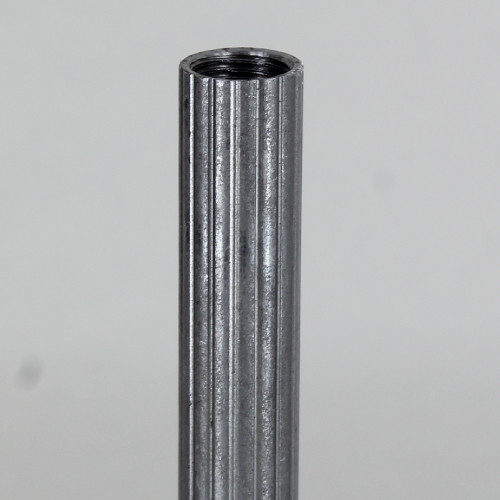 8in X 1/8ips Female Threaded Unfinished Steel Reeded Pipe Threaded on Both Ends.