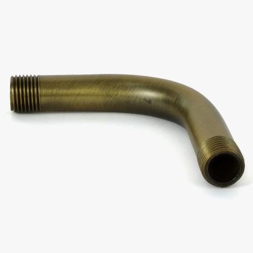 1/8ips Male Threaded 2in Long 90 Degree Bent Arm - Antique Brass