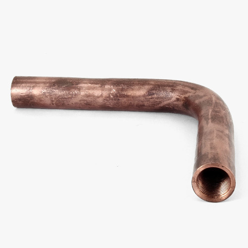 1/8ips Female Threaded 3in Long 90 Degree Brass Bent Arm - Copper Finish