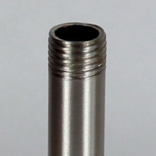 5in Long X 1/4ips (1/2in OD) Male Threaded Brushed/Satin Nickel Finish Steel Pipe