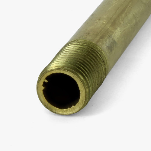 1/8ips Male Thread 7-1/4in Long 90 Degree Bent Arm - Unfinished Brass