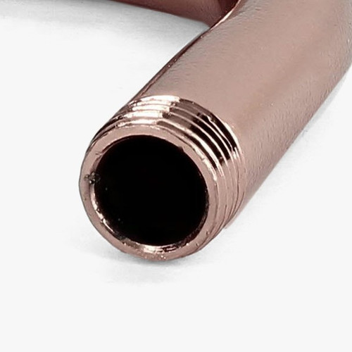 1/8ips Male Threaded 2in Long 90 Degree Bent Arm -  Polished Copper Plated