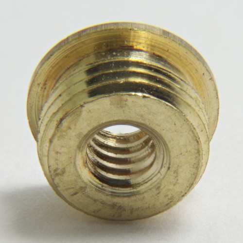 10/24 Female X 1/8ips. Male Thread Unfinished Brass Reducer with Shoulder