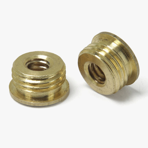 10/24 Female X 1/8ips. Male Thread Unfinished Brass Reducer with Shoulder