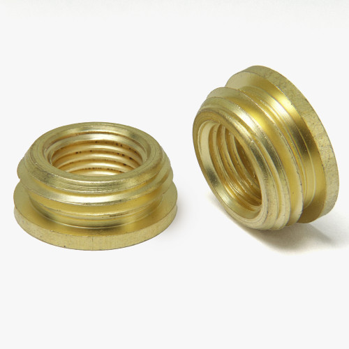 1/4ips. Female X 1/2ips. Male Thread Unfinished Brass Reducer with Shoulder