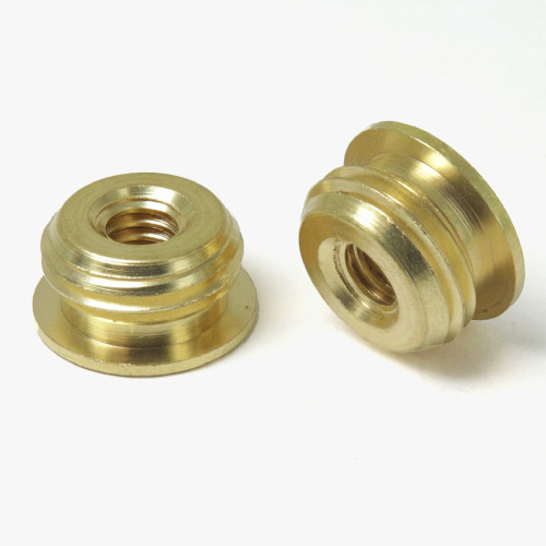 8/32 Female X 1/8ips. Male Thread Unfinished Brass Reducer with Shoulder