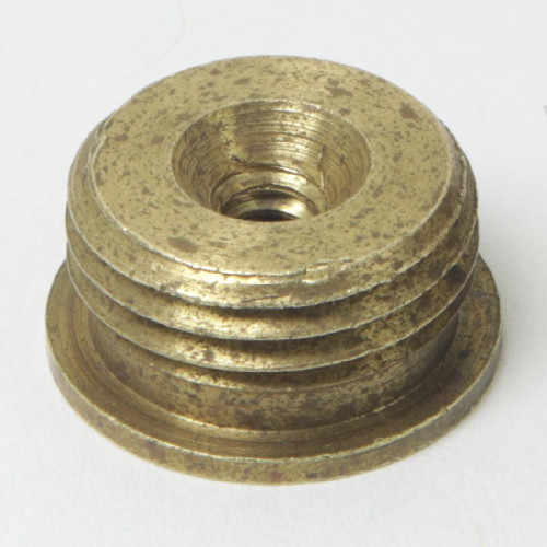 4/36 Female X 1/8ips. Male Thread Unfinished Brass Reducer with Shoulder