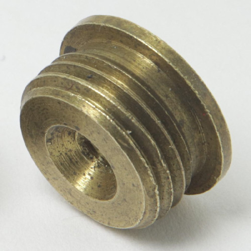 4/36 Female X 1/8ips. Male Thread Unfinished Brass Reducer with Shoulder