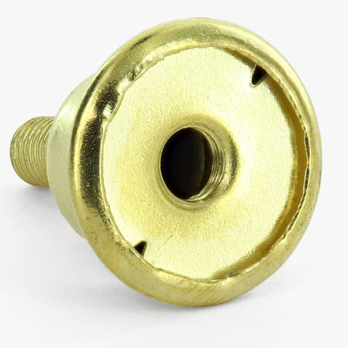 1/4-27 Female X 1/4-27 Male Thread Brass Plated Steel 1/2in. Riser