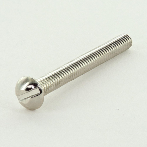 8/32 Thread Nickel Plated Steel 1-1/2in. Long Slotted Head Screw