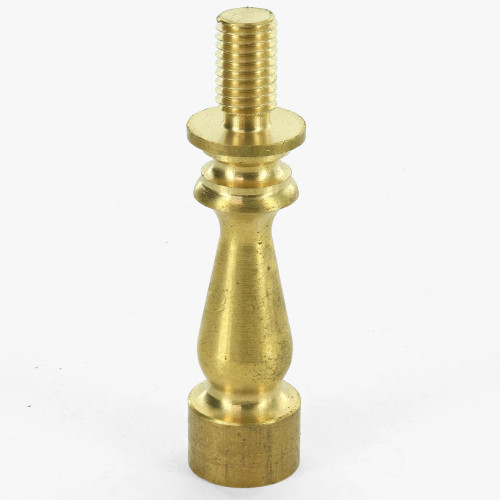 1/4-27 Female X 1/4-27 Male Thread Unfinished Turned Brass 1-1/2in. Riser