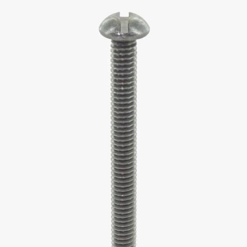 8/32 Thread Unfinished Steel 2in. Long Slotted Head Screw