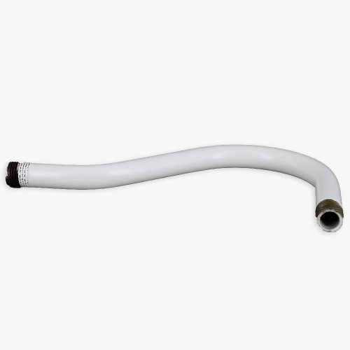1/8ips Male Threaded 5in Long Pin-up Bent Arm - White Finish