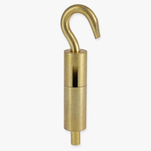 Unfinished Brass Suspension System Hook Gripper for use with 1-1.5mm Steel Cable.