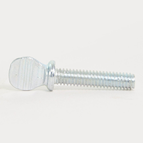 3/4in Long X 8/32 Type S Thumb Screw with Shoulder - Zinc Plated Steel