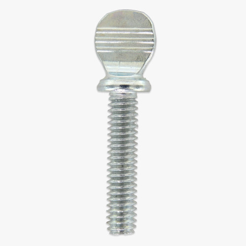 3/4in Long X 8/32 Type S Thumb Screw with Shoulder - Zinc Plated Steel