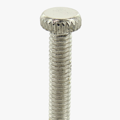 1in Long. X 8/32  Nickel Plated  Knurled Head Thumb Screw.