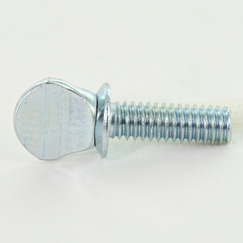 1/2in Long X 8/32 Type S Thumb Screw with Shoulder - Zinc Plated Steel