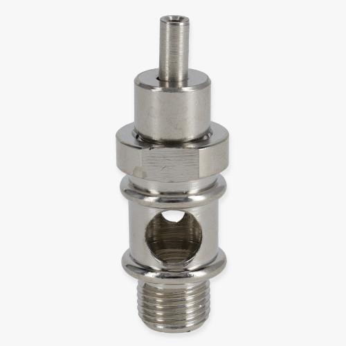 1/8ips Threaded Suspension System Wire Exit Hickey for use with 1-1.5mm Steel Cable - Polished Nickel