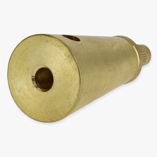 Unfinished Brass Suspension System Cone Shaped Ceiling Gripper with Side Cable Exit and Locking Nut