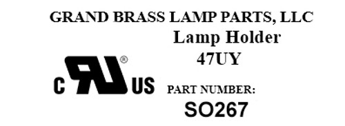 E12 Base Phenolic Candelabra Pin-Type Socket with Wire Hook