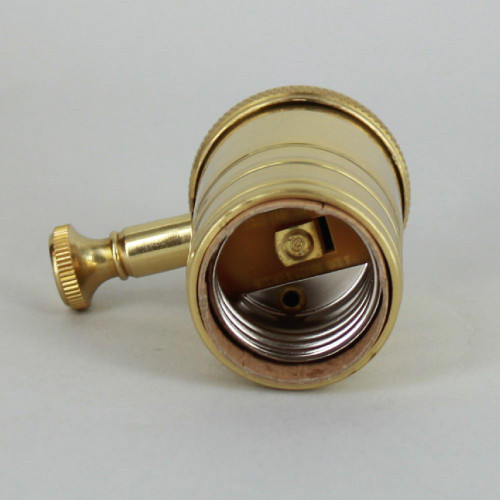 Polished Brass Finish Full Range Dimmer Socket with 1/8ips. Cap