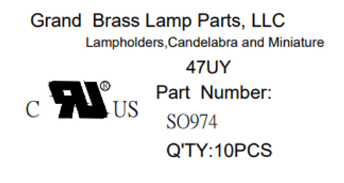 E-12 Base Phenolic Candelabra Pin-Type Carnival Style Socket