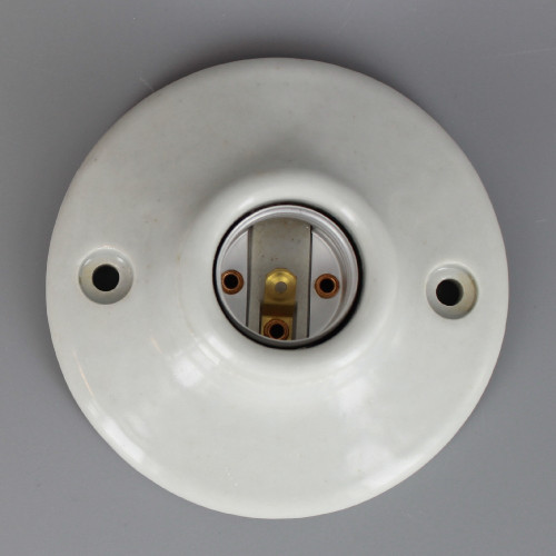 Leviton - E-26 Porcelain Keyless Lamp Holder with Screw Terminals