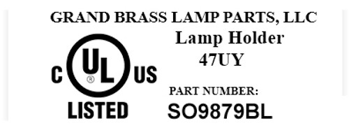 BLACK GLAZED E-26 SIGN SOCKET WITH SCREW TERMINAL WIRE CONNECTIONS