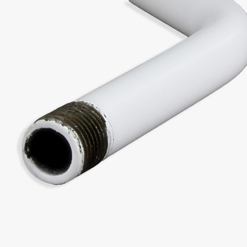 1/8ips Male Threaded 6in Long Pinup Arm - White Finish