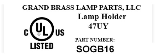 Unfinished Heavy Turned Brass Keyless E-26 Socket with 1/8ips. Cap and Ground Terminal