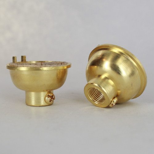 Unfinished Brass 1/8ips. Female Cap