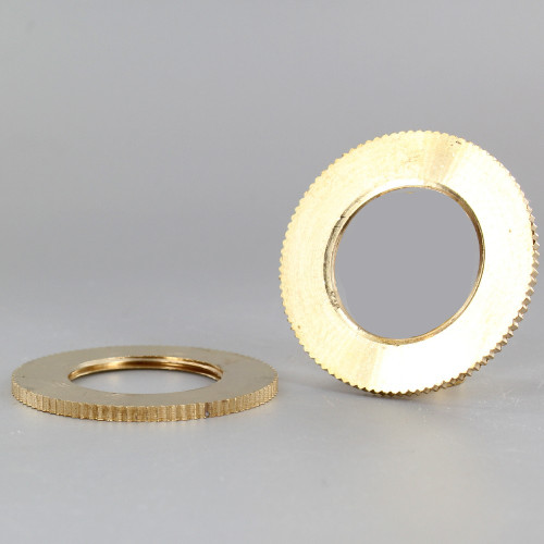 2-1/8 in. UNFINISHED BRASS UNO-RING WITH KNURLED EDGE