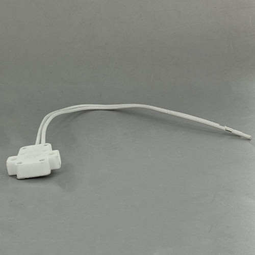 GX5.3 Base Bi-Pin Porcelain Socket with 9in. Leads
