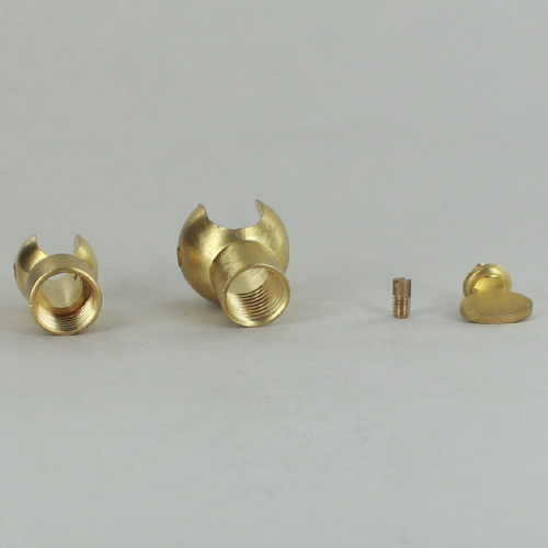 1/4IPS Female X 1/4IPS Female Threaded Unfinished Brass Adjustable Swivel with Wing Nut Adjustment