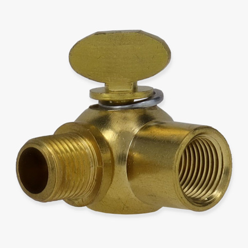 1/8ips Male X 1/8ips Female Threaded Unfinished Brass Adjustable Swivel W/wing Nut Adjustment