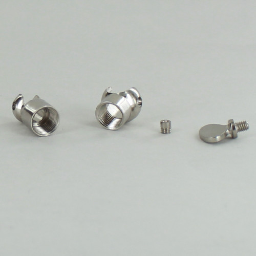 1/8ips Female X 1/8ips Female Threaded  Nickel Plated Adjustable Swivel Brass W/wing Nut Adjustment