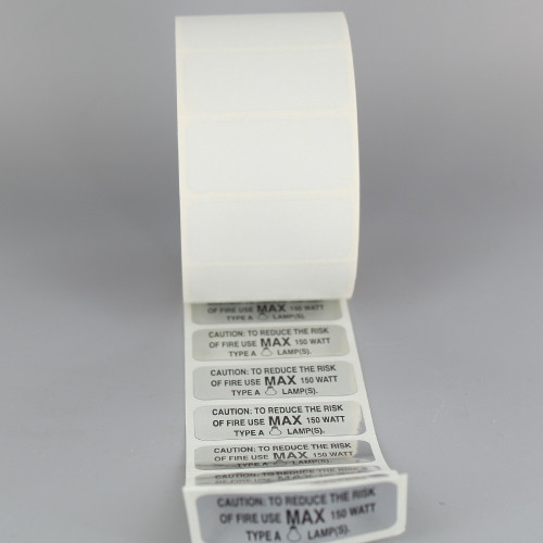 UL 150 Watt Type A Lamp Label