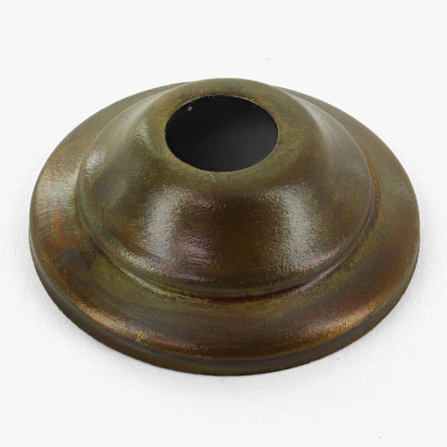 1-1/2in. Antique Brass Finish Spun Vase Cap