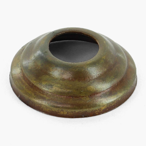 1in. Antique Brass Finish Spun Vase Cap