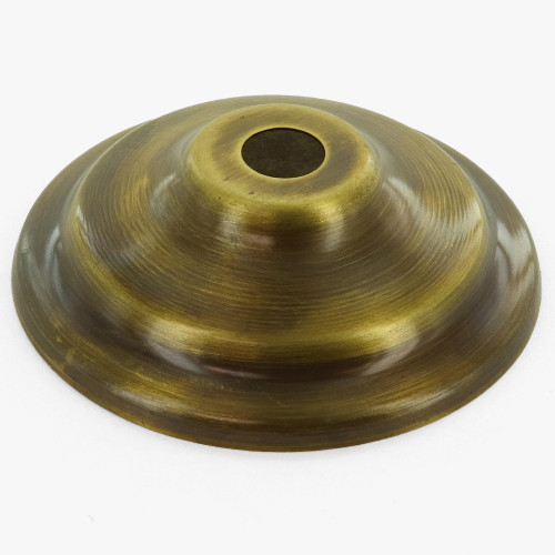 2-3/4in. Antique Brass Finish Spun Vase Cap